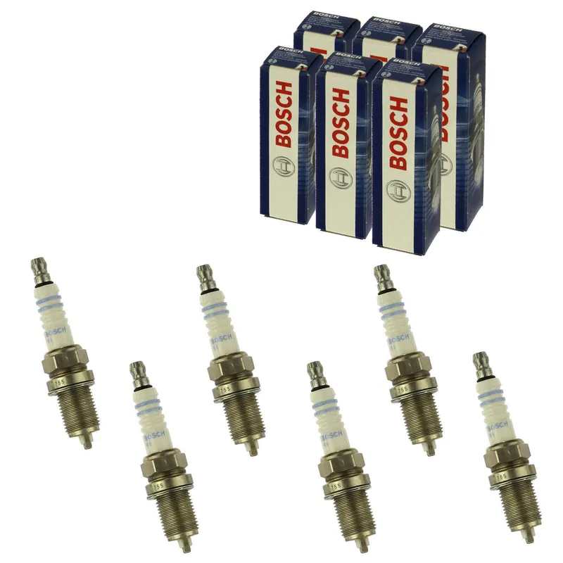 Aktuell 6x BOSCH 0 242 230 500 Zündkerzen passend für Mercedes E-Klasse E240 M112913