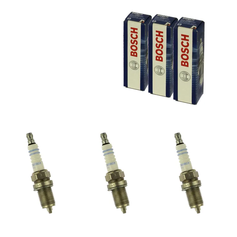 3x BOSCH Zündkerze passend für Mazda 2 1.3 ZJ46 Mazda 3 1.6 MZR Z6 Opel Astra H Sale