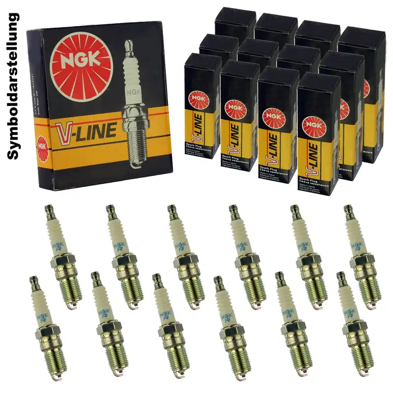 12x NGK Zündkerze V-Line passend für BMW 3 Compact 316 ti N42 B18 BMW 3 318 i Heißes Angebot